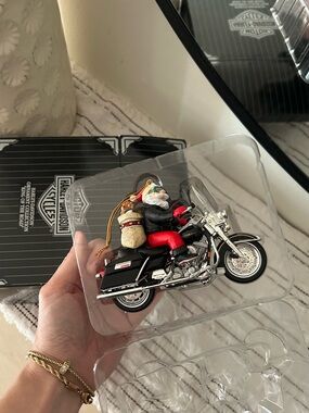 1997 Harley-Davidson King of the Road Santa Motorcycle Ornament